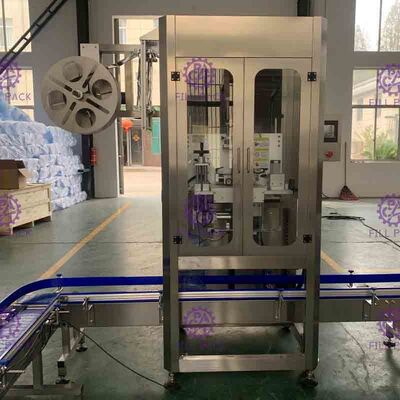 0-50BPM Stainless Steel Gallon Botol Labeling Mesin PLC Control