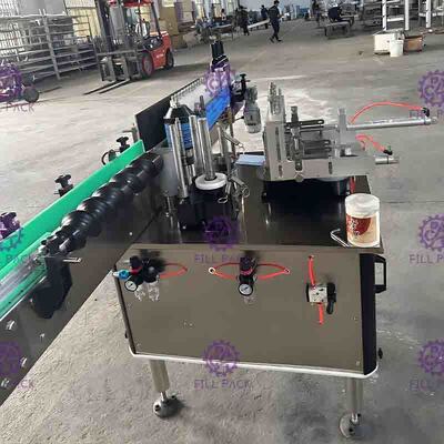 220V 60HZ Automatic Labeling Machine Untuk Botol Round 1600 × 1200 × 1500mm