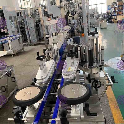 Mesin Pelabel Perekat Botol Stainless Steel PLC Controlled System