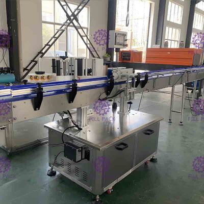 Mesin pelabelan perekat sisi tunggal 1800bph untuk botol bulat kecil