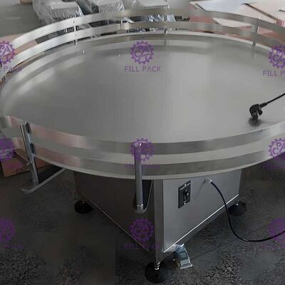 6000BPH Akumulasi Turnround Meja Makan Botol Kaca PET