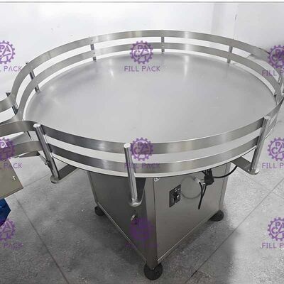Semi Automatic Rotary Botol Sorting Machine Untuk Susu Botol Kaca 0.37Kw