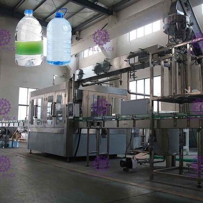2500BPH Kapasitas 5L Pabrik Pengisian Air Minum Botol dengan Kontrol PLC