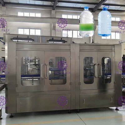 3L / 5L / 10L Botol Plastik Air Mineral 2 In 1 Peralatan Pembotolan / Pabrik / Mesin / Sistem / Line