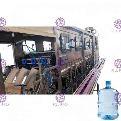 5 Gallon otomatis Mesin Mengisi Air 450 BPH Plastik Big Caps