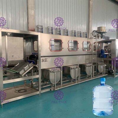 300BPH Mesin Pengisian Air 5 Galon Otomatis Penuh untuk lini produksi air minum 18.9L barel