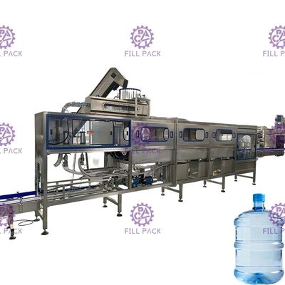 200BPH Linear 5 galon air barel mengisi struktur sistem tiga dalam satu