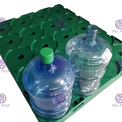 Warna Disesuaikan 5 Lapisan Bawah Pallet Plastik Daur Ulang Untuk Botol Air 5 Galon