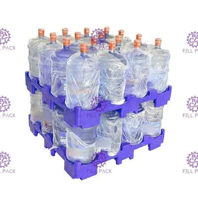 Warna Disesuaikan 5 Lapisan Bawah Pallet Plastik Daur Ulang Untuk Botol Air 5 Galon