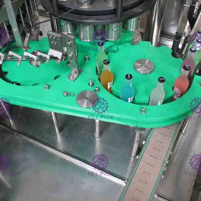 Mesin Pengisi Minuman Berkarbonasi Botol Kaca Monobloc 3 In 1 Dengan Tutup Cincin Tarik