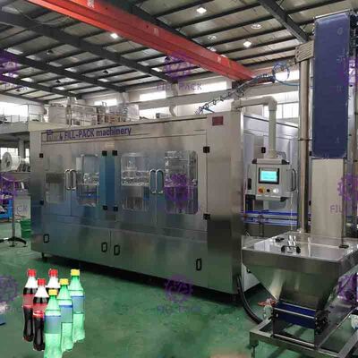 Otomatis 3 in 1 Soft Drink Bottling Peralatan Food Tahap Stainless Steel