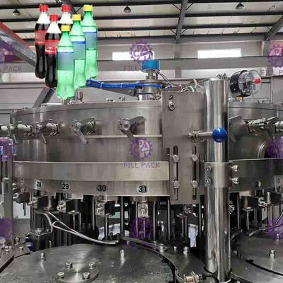 Industri berkarbonasi Minuman Filling Machine Minuman Botol Filler Mesin