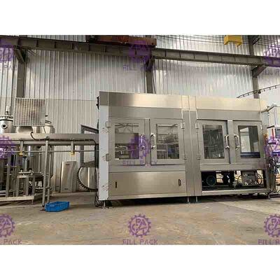 3 In 1 Soda Water berkarbonasi Mengisi Mesin Minuman Bottling Peralatan 2000-12000BPH