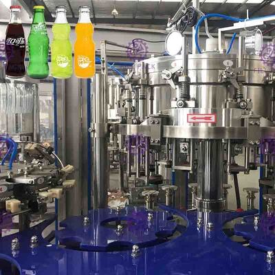 Monoblock 3 In 1 Botol Kaca Mesin Pengisian Minuman Berkarbonasi