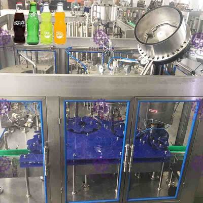 Kaca Plastik PET 3 In 1 Monobloc Sparkling Water Wine Bottle Mengisi Mesin / Peralatan / Line / Tanaman / Sistem