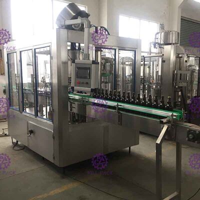 Kaca Plastik PET 3 In 1 Monobloc Sparkling Water Wine Bottling Machine / Peralatan / Line / Tanaman / Sistem