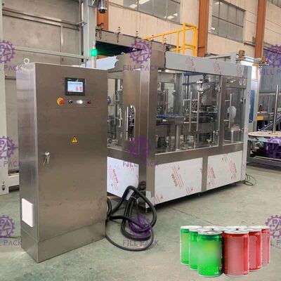 Kecepatan tinggi Coke Filling Machine, 2 In 1 PLC Bisa Mengisi Jalur