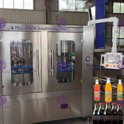 3 In 1 Monoblock cuci Filling Capping Mesin Untuk Juice Minuman / Wine