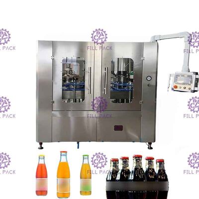 Pemrosesan berkarbonasi Jalur Pengisian Minuman Ringan dengan koneksi otomatis 8000BPH