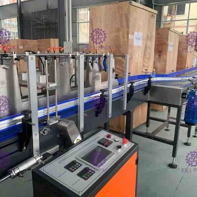 Automatic L Type PE Shrink Film Wrapper Air Minuman PET Glass Bottle Can Equipment