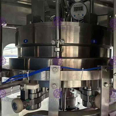 6000CPH 4 Kepala Minuman Aluminium Dapat Menyegel Mesin Hemat Energi