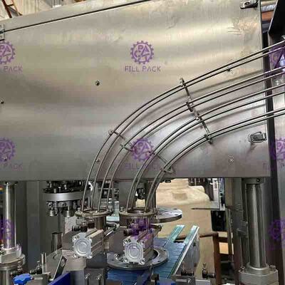 6000CPH 4 Kepala Minuman Aluminium Dapat Menyegel Mesin Hemat Energi