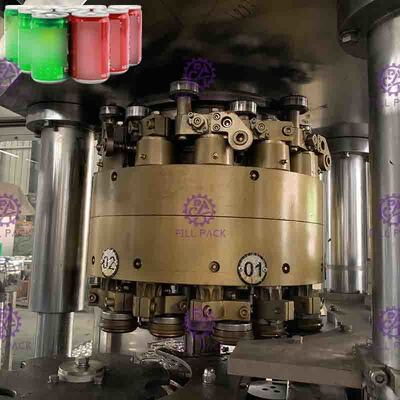 Otomatis 2 in 1 Bisa Mengisi Jalur berkarbonasi Minuman Can Filler Dan Sealer Machine