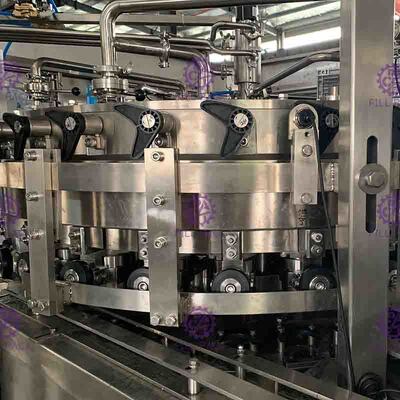 Otomatis 2 in 1 Bisa Mengisi Jalur berkarbonasi Minuman Can Filler Dan Sealer Machine