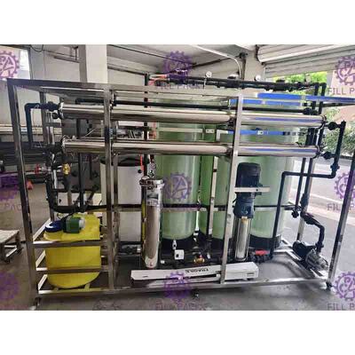Jenis kecil Sistem RO Air Fiberglass Untuk Botol Line Produksi Air