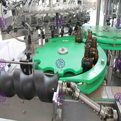 Botol Kaca 3 In 1 Mesin Cuci Dan Capping Bir untuk Tutup Cincin Tarik