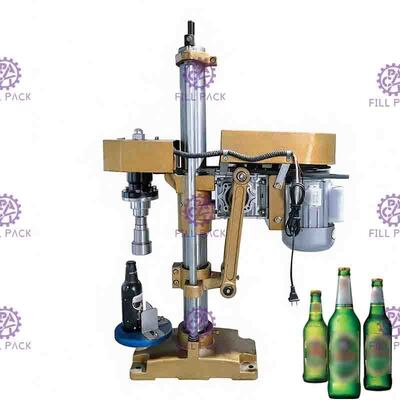 Semi Otomatis Minuman Berkarbonasi Mengisi Mesin Capping Manual Tangan Tekan Botol Kaca Bir
