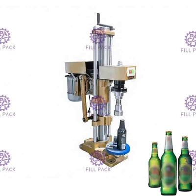 Semi Otomatis Minuman Berkarbonasi Mengisi Mesin Capping Manual Tangan Tekan Botol Kaca Bir