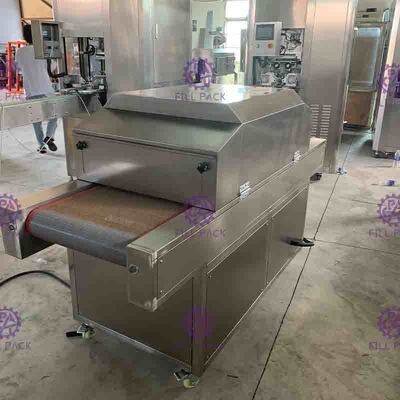 1.5KW 15A 300nm UV Sanitizer Sterilizer Tunnel dengan aliran air yang merata