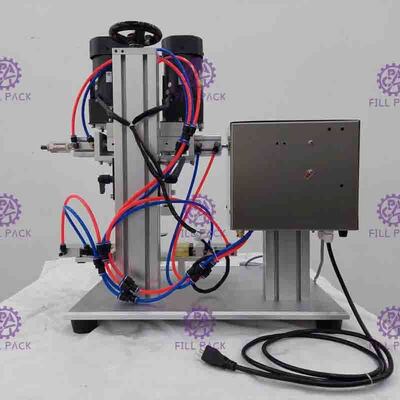 Semi Otomatis Desktop Pneumatic Screw Capping Machine Untuk Botol Plastik Semprot