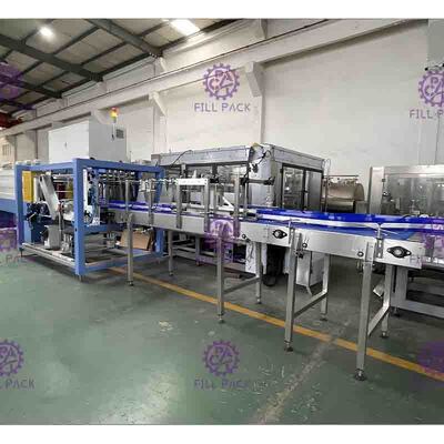 Otomatis PLC Botol Packing Machine, 380V 50/60 HZ Carton Forming Machine