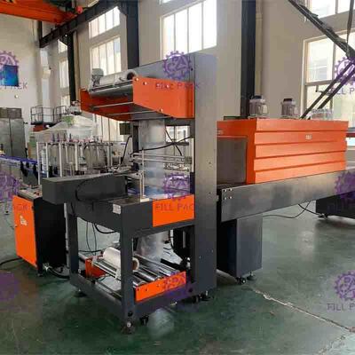 L Jenis Shrink Packing kontrol mesin PLC Untuk Line Produksi Otomatis