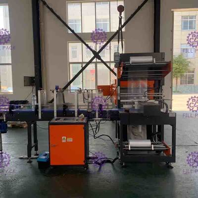 L Jenis Shrink Packing kontrol mesin PLC Untuk Line Produksi Otomatis