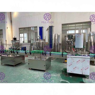 5000 BPH Linear Air Mengisi Peralatan, Botol Plastik Liquid Filler Mesin