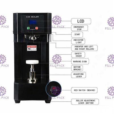 Desktop Semi Otomatis Digital Can Seamer Can Sealing Machine PET Can Sealer