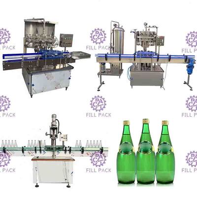 1500BPH Otomatis Mesin Pengisian Minuman Berkarbonasi 2L Botol Kaca Aluminium Cap Beverage Line