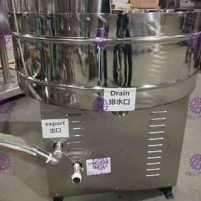 3000BPH Glass Cans Water Bottle Filling Machine Dengan Semi Auto Rinser