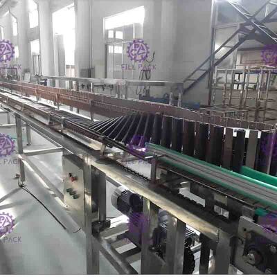 Mesin Pengemas Botol Otomatis untuk mengisi botol jus panas Membalikkan sterilisasi