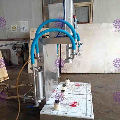 Mesin Pengisi Bir Semi Otomatis Botol Kaca Plastik 2 Heads Line Device Filler