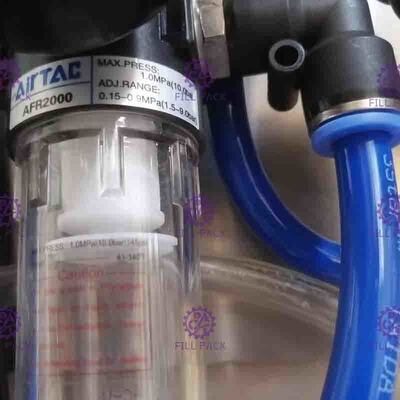 Mesin Pengisi Bir Semi Otomatis Botol Kaca Plastik 2 Heads Line Device Filler