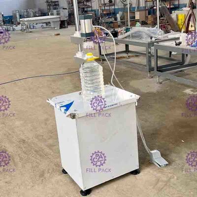 Mesin Pengemas Botol Pneumatik Semi Otomatis untuk tutup penekan barel