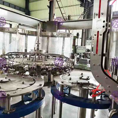 Pneumatik Capping Jenis Botol Air Filling Machine Dengan Adhesive Labeling Machine