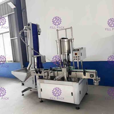 4 Kepala Otomatis PET Screw Botol Sealing / Capping / Capper Machine