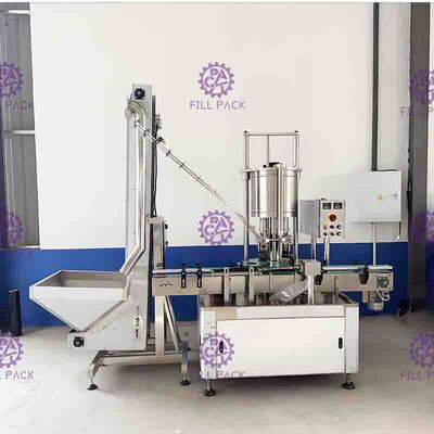 4 Kepala Otomatis PET Screw Botol Sealing / Capping / Capper Machine