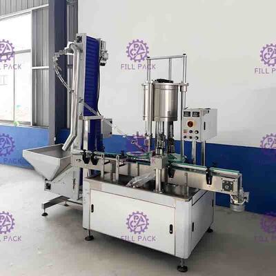 4 Kepala Otomatis PET Screw Botol Sealing / Capping / Capper Machine