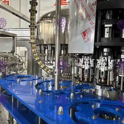 Botol Kaca Filling Machine PLC Kontrol Cuka Line Produksi 40 Kepala